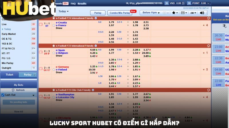 Lucky Sport Hubet có điểm gì hấp dẫn?